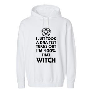 I Just Took A Dna Test Turns Out Im 100 Percent That Witch Gift Garment-Dyed Fleece Hoodie