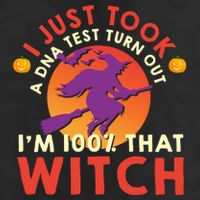 I Just Took A Dna Test Turns Out Im 100 Percent That Witch Meaningful Gift 7 Panel Mesh Trucker Snapback Hat