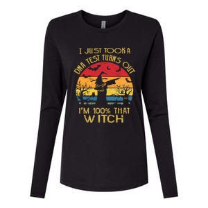 I Just Took A Dna Test Turns Out Im 100% Percent That Witch Funny Gift Womens Cotton Relaxed Long Sleeve T-Shirt