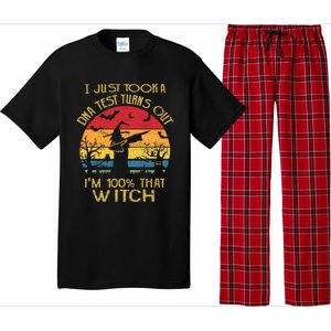 I Just Took A Dna Test Turns Out Im 100% Percent That Witch Funny Gift Pajama Set