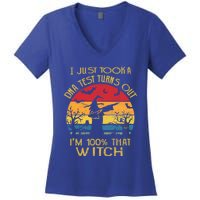 I Just Took A Dna Test Turns Out Im 100% Percent That Witch Funny Gift Women's V-Neck T-Shirt