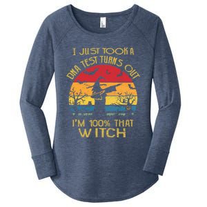 I Just Took A Dna Test Turns Out Im 100% Percent That Witch Funny Gift Women's Perfect Tri Tunic Long Sleeve Shirt