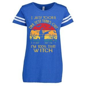 I Just Took A Dna Test Turns Out Im 100% Percent That Witch Funny Gift Enza Ladies Jersey Football T-Shirt