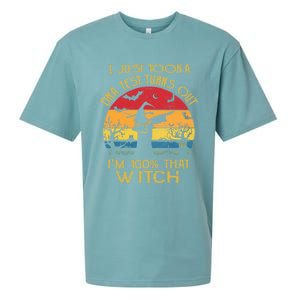 I Just Took A Dna Test Turns Out Im 100% Percent That Witch Funny Gift Sueded Cloud Jersey T-Shirt