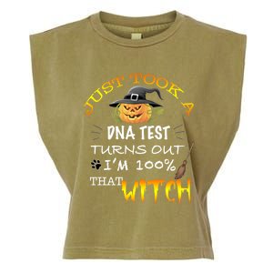 I Just Took A Dna Test Turns Out Im 100% That Witch Funny Gift Garment-Dyed Women's Muscle Tee