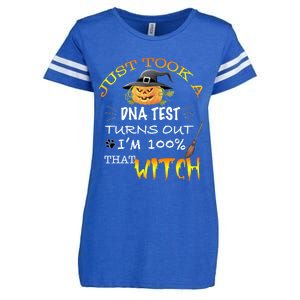 I Just Took A Dna Test Turns Out Im 100% That Witch Funny Gift Enza Ladies Jersey Football T-Shirt