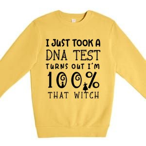 I Just Took A Dna Test Turns Out Im 100% That Witch Cute Gift Premium Crewneck Sweatshirt