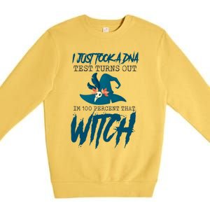 I Just Took A Dna Test Turns Out Im 100% That Witch Cool Gift Premium Crewneck Sweatshirt