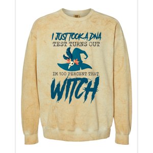 I Just Took A Dna Test Turns Out Im 100% That Witch Cool Gift Colorblast Crewneck Sweatshirt