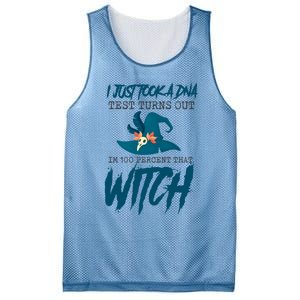 I Just Took A Dna Test Turns Out Im 100% That Witch Cool Gift Mesh Reversible Basketball Jersey Tank