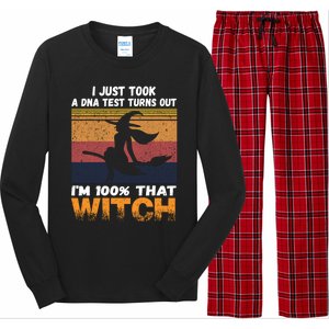 I Just Took A Dna Test Turns Out Im % That Witch Halloween Meaningful Gift Long Sleeve Pajama Set