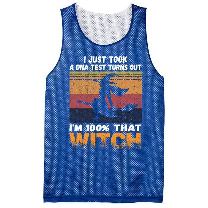 I Just Took A Dna Test Turns Out Im % That Witch Halloween Meaningful Gift Mesh Reversible Basketball Jersey Tank