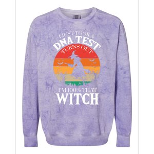 I Just Took A Dna Test Turns Out Im 100% That Witch Meaningful Gift Colorblast Crewneck Sweatshirt