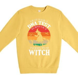 I Just Took A Dna Test Turns Out Im 100% That Witch Meaningful Gift Premium Crewneck Sweatshirt