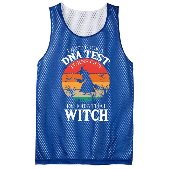 I Just Took A Dna Test Turns Out Im 100% That Witch Meaningful Gift Mesh Reversible Basketball Jersey Tank