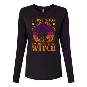 I Just Took Dna Test Turn Out I Am 100% That Witch Halloween Cute Gift Womens Cotton Relaxed Long Sleeve T-Shirt