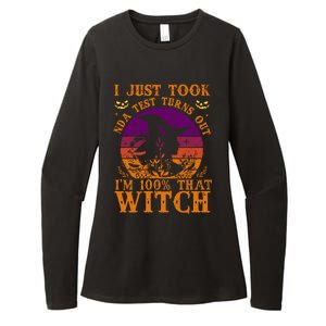 I Just Took Dna Test Turn Out I Am 100% That Witch Halloween Cute Gift Womens CVC Long Sleeve Shirt