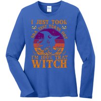 I Just Took Dna Test Turn Out I Am 100% That Witch Halloween Cute Gift Ladies Long Sleeve Shirt