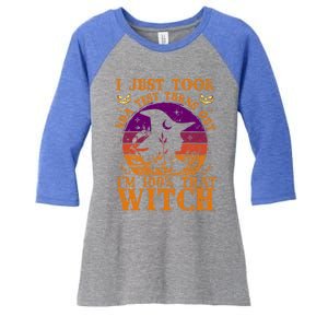 I Just Took Dna Test Turn Out I Am 100% That Witch Halloween Cute Gift Women's Tri-Blend 3/4-Sleeve Raglan Shirt