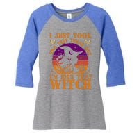 I Just Took Dna Test Turn Out I Am 100% That Witch Halloween Cute Gift Women's Tri-Blend 3/4-Sleeve Raglan Shirt