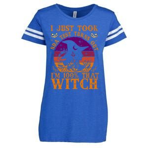 I Just Took Dna Test Turn Out I Am 100% That Witch Halloween Cute Gift Enza Ladies Jersey Football T-Shirt