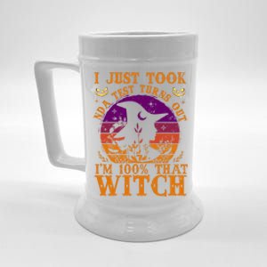 I Just Took Dna Test Turn Out I Am 100% That Witch Halloween Cute Gift Beer Stein