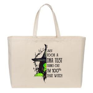 I Just Took Dna Test Turns Out 100% That Witch For Halloween Gift Cotton Canvas Jumbo Tote