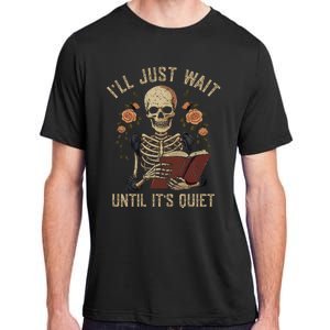 Ill Just Wait Until Its Quiet Teacher Lazy Halloween Costume Adult ChromaSoft Performance T-Shirt