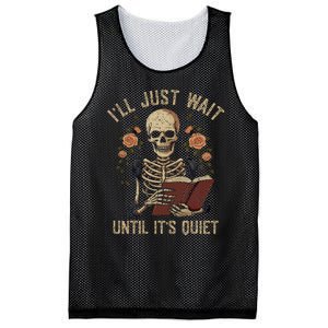 Ill Just Wait Until Its Quiet Teacher Lazy Halloween Costume Mesh Reversible Basketball Jersey Tank