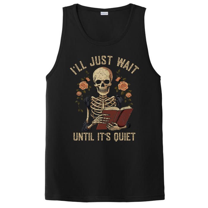 Ill Just Wait Until Its Quiet Teacher Lazy Halloween Costume PosiCharge Competitor Tank