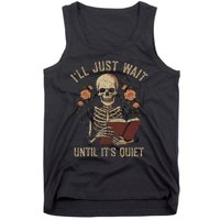 Ill Just Wait Until Its Quiet Teacher Lazy Halloween Costume Tank Top