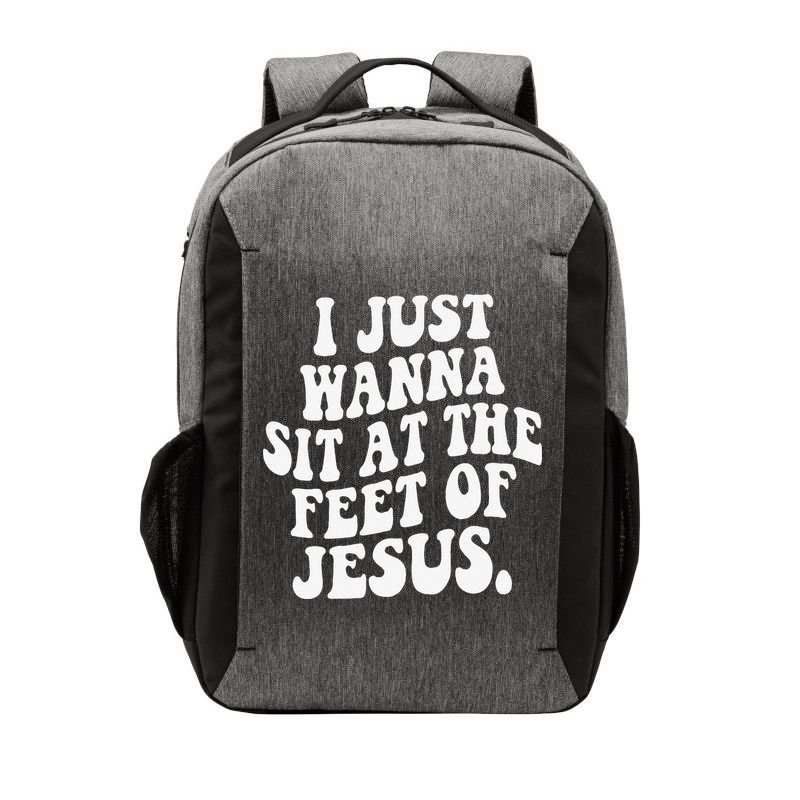 I Just Wanna Sit At The Feet Of Jesus Vector Backpack