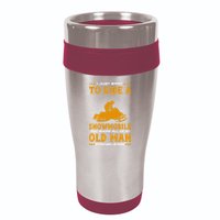 I Just Want To Ride A Snowmobile And Ignore All Of Old Man 16oz Travel Tumbler