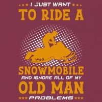 I Just Want To Ride A Snowmobile And Ignore All Of Old Man 16oz Travel Tumbler