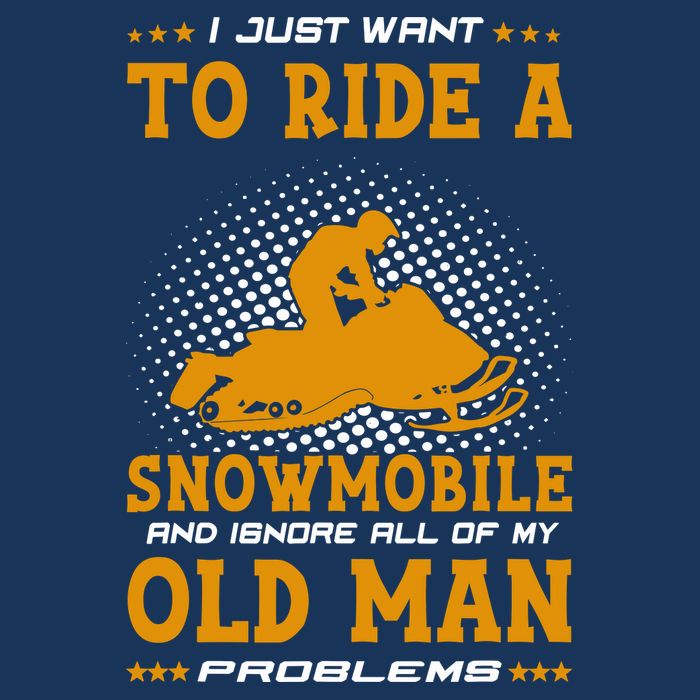 I Just Want To Ride A Snowmobile And Ignore All Of Old Man Zip Tote Bag