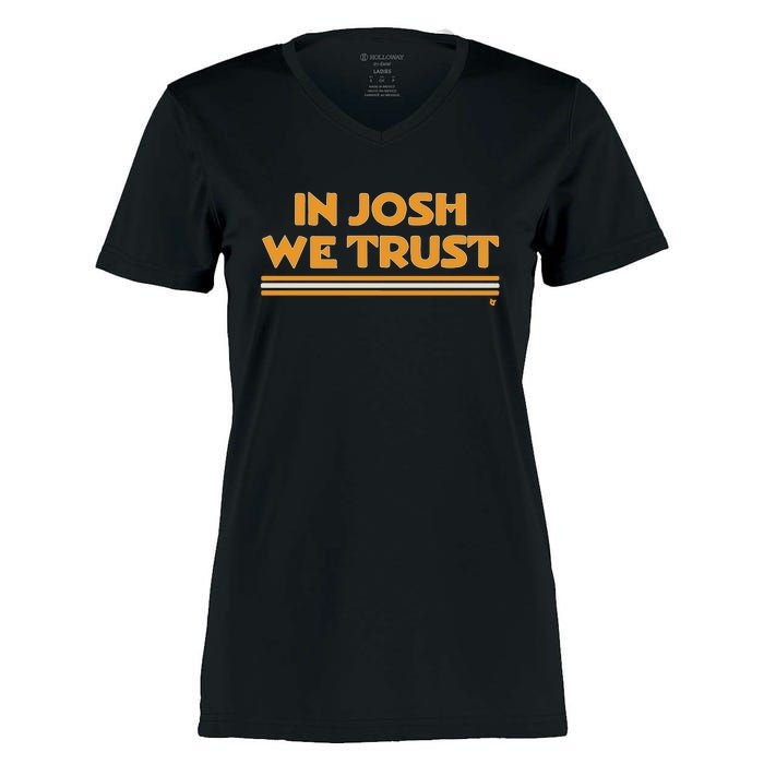 In Josh We Trust Women's Momentum V-Neck T-Shirt