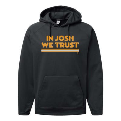 In Josh We Trust Performance Fleece Hoodie