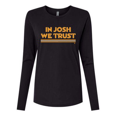 In Josh We Trust Womens Cotton Relaxed Long Sleeve T-Shirt