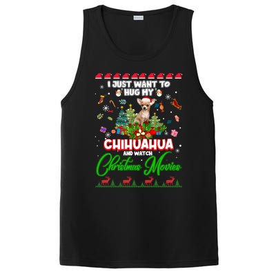 I Just Want To Hug My Chihuahua Dog And Watch Christmas Gift PosiCharge Competitor Tank