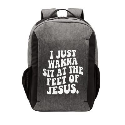 I Just Wanna Sit At The Feet Of Jesus Christian Vector Backpack
