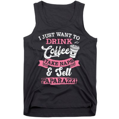 I Just Want To Drink Coffee Take Naps Sell Paparazzi Coffee Tank Top