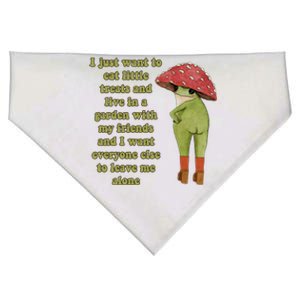 I Just Want To Eat Little Treats Funny Cartoon Frog USA-Made Doggie Bandana