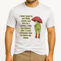 I Just Want To Eat Little Treats Funny Cartoon Frog Cooling Performance Crew T-Shirt