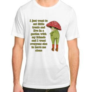 I Just Want To Eat Little Treats Funny Cartoon Frog Adult ChromaSoft Performance T-Shirt