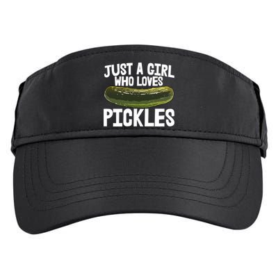 I'm Just Who Loves Pickles Gift Food Tee Tasty Pickles Gift Adult Drive Performance Visor