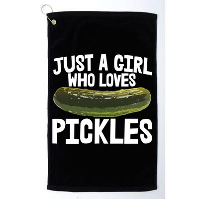 I'm Just Who Loves Pickles Gift Food Tee Tasty Pickles Gift Golf Towel
