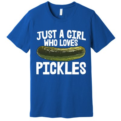 I'm Just Who Loves Pickles Gift Food Tee Tasty Pickles Gift Premium T-Shirt