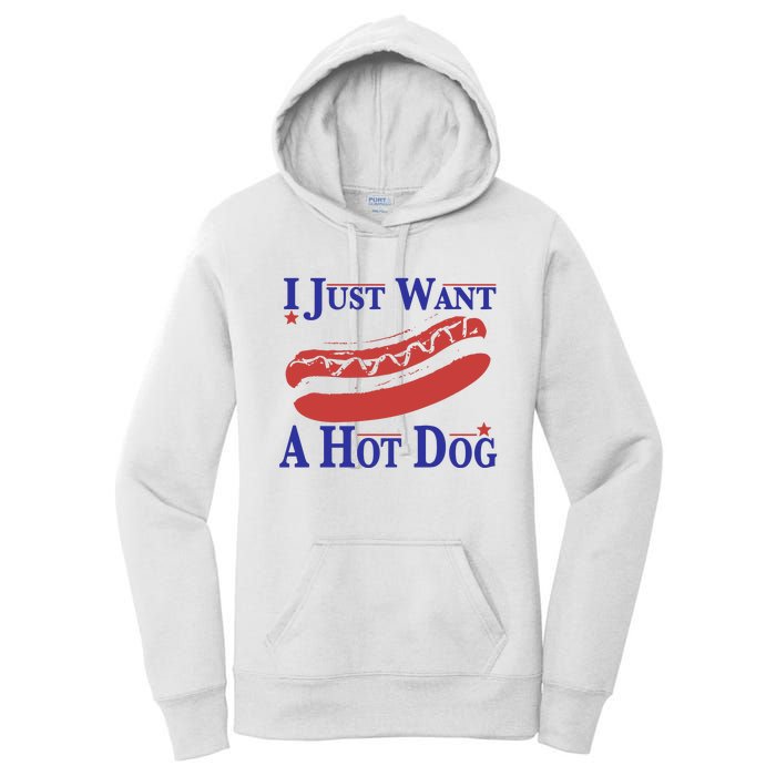 I Just Want A Hot Dog Women's Pullover Hoodie