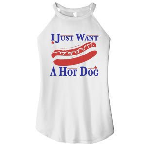 I Just Want A Hot Dog Women's Perfect Tri Rocker Tank