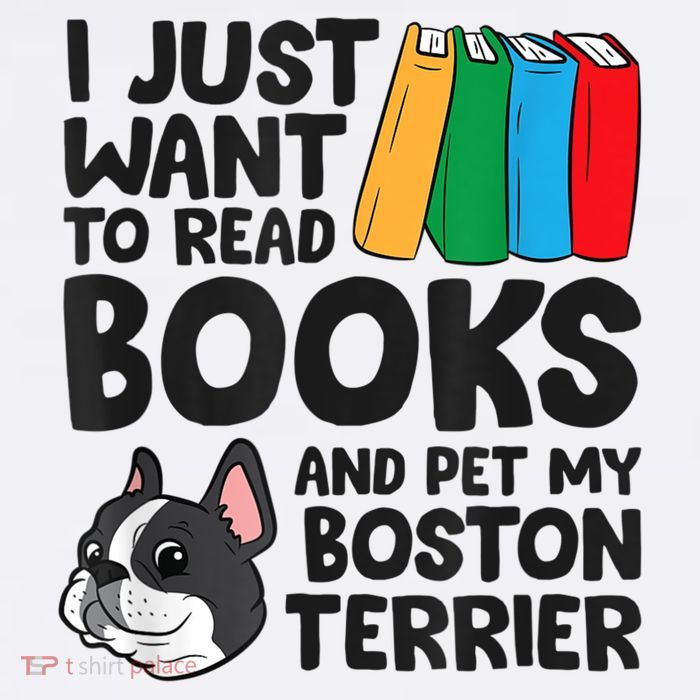 I Just Want To Read Books And Pet My Boston Terrier Cooling Performance Long Sleeve Crew